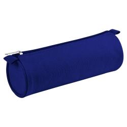 Trousse textile ronde Ø7x22 cm, 3 couleurs assorties - - Assortis