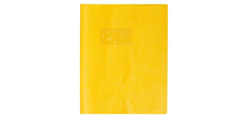Protège-cahiers grain cuir PVC 22/100ème 17x22 cm