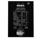 Bloc-notes agrafé 'dotPad', A5, pointillé, noir