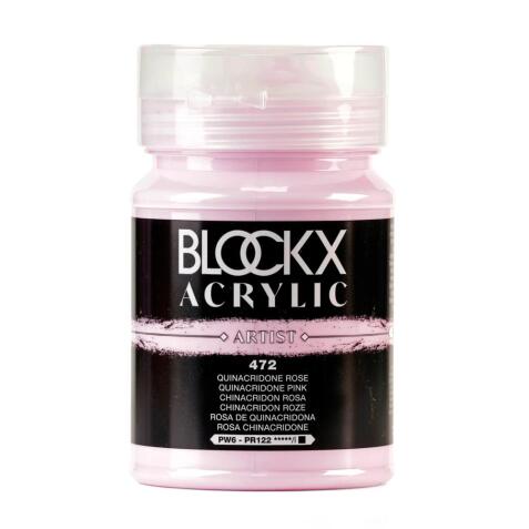 Peinture acrylique fine pot 500ml - Quinacridone rose