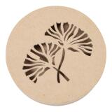 Boîte végétale ronde 15x15x3cm - Kraft