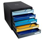 Cassettiera Big Box Plus 5 cassetti Bee Blue - Colori assortiti