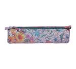 Céleste CUIR Trousse ronde Ø5,5x22 cm Multicolores