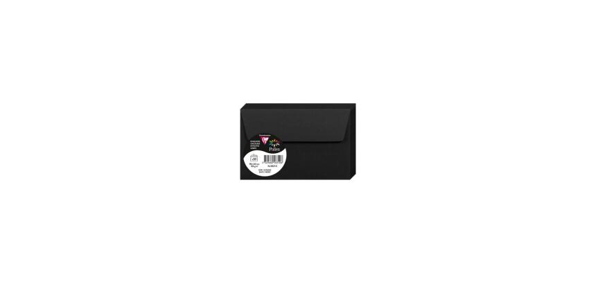 Enveloppe Pollen Clairefontaine 120 g/m² sans fenêtre avec bande de protection couleur - Paquet de 20