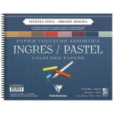 Ingres Pastel bloc spiralé 25F 24x30cm 130g - Assortiment vif