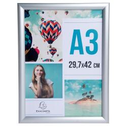 Cadre photo mural aluminium A3 - Argent