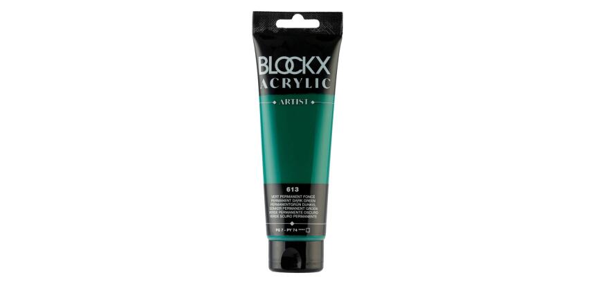 Peinture acrylique fine tube 120ml - Vert permanent foncé