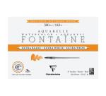 Fontaine Extra Blanc Grain Satiné bloc collé 4 côtés 15F 18x26cm 300g