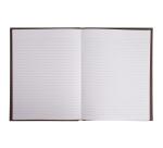 Carnet Nature 170x110, 192 pages lignées - Marron / Noir