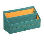 Rhodiarama porte-courrier simili cuir italien 25x10x14 cm - Eau