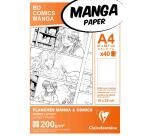Manga Multi-techniques étui 40F A4 200g grille 6 cases