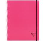 Proactiv'Book Linicolor FRESH cahier reliure intégrale A4+ 160 pages détachables perforé 4 trous ligné + marge + cadre en-tête + 1 pochette trieur couverture plastique polypropyène rainuré Couleur aléatoire - Assortis