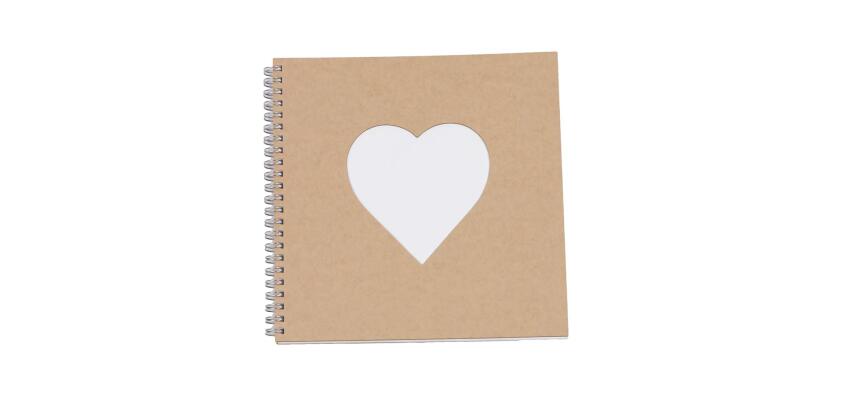 Livre d'or, carré 1x20x20cm - Kraft