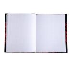 Carnet Marbre 220x170, 192 pages lignées - Rouge