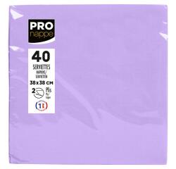 Paquet de 40 serviettes micro-gaufrées ouate 2 plis - 38x38 cm