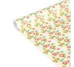 Pap.80g, Tiny Rolls 5x0,35m, Fleurs rges - Rouge