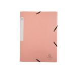 Boite de classement Cartobox livrée à plat Dos 25mm carte lustrée Aquarel - A4 - Couleurs assorties