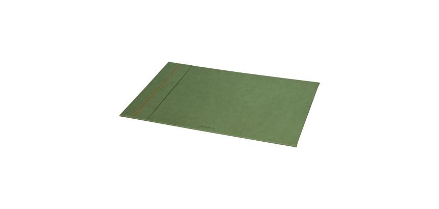 Rhodiarama sous-main rigide simili cuir italien 60x40 cm - Sauge