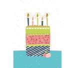 SET DE CORRESPONDANCE THÉMATIQUE, 8 enveloppes Pollen C6 (114x162mm) 120g + 8 cartes pliées 110x155m 185g, Anniversaire