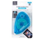 Adhesivo doble cara (expositor de 6) 10x7 cm - Rollo de 13 m - Turquesa