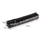 REPTILE DESIGN Trousse slim 4x2,5x19,5 cm, Python noir - Python noir