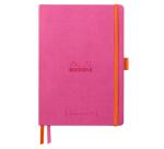 Rhodiarama Goalbook A5 met softcover, 120 blad gestippeld ivoorkleurig papier van 90g - Fuchsia