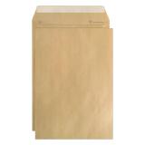 Boite de 250 Pochettes Kraft Adour Brun C4-229x324 mm - Auto-Adhésives - 90g/m2 - Brun