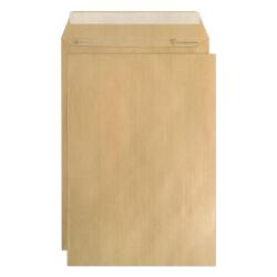 Boite de 250 Pochettes Kraft Adour Brun C4-229x324 mm - Auto-Adhésives - 90g/m2 - Brun