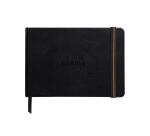 Rhodia Touch Mixed Media Book, papier Paint'On extra-blanc 250g - A6 paysage, 40 pages - Noir