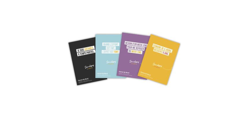 Carnet de bord enseignant piqué A5 40 pages Visuels Fantaisie assortis - Assortis