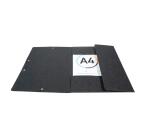 Scotten Elastomap + 3 kleppen in gewafeld glanskarton 425g/m2 - A4