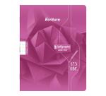 Cahier d'écriture piqué 7000 17x22 cm 32 pages double ligne 3 mm + interligne verticale 70 g - Assortis