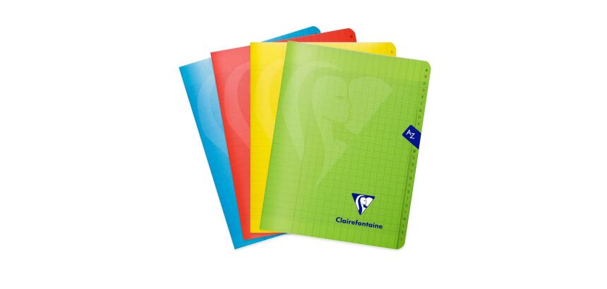 Répertoire "A-Z" piqué Mimesys 17x22cm 96 pages grands carreaux Couleur aléatoire - Assortis