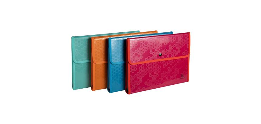 Folio trieur 6 compartiments polypropylène recyclé Maïa - A4 - Couleurs assorties