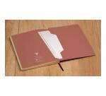 Terracotta, DaytoDay journal A5 14,8x21 cm, 192 pages, dot, pochette à soufflet au dos, marquepage, fermeture élastique, ass.