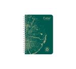 Carnet reliure intégrale FOREVER PREMIUM 100% recyclé A6 120 pages détachables micro-perforées ligné papier blanc 90 g - Assortis