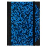 Carnet Marbre 220x170, 192 pages lignées - Bleu