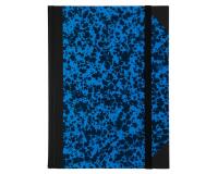 Carnet Marbre 220x170, 192 pages lignées - Bleu