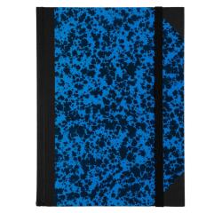 Carnet Marbre 220x170, 192 pages lignées - Bleu