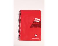Carnet reliure intégrale EUROPA GLOSSY A5 180 pages détachables micro-perforées ligné + marge - Rouge