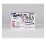 Manga Addict coffret spécial bloc collé Manga Layout 50F A5 100g et feutres ABT Pro Tombow