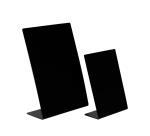 Support visuel en ardoise incliné A6 - Noir