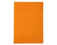 Estuche Exacompta cartón de 100 fundas uñeros PVC liso alta resistencia 13x100º - A4 - Naranja