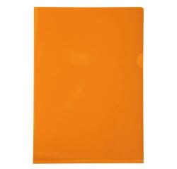 Estuche Exacompta cartón de 100 fundas uñeros PVC liso alta resistencia 13x100º - A4 - Naranja
