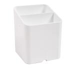 Cubiletes Pen Cube MAGNÉTICO, 2 compartimentos diferentes tamaños y alturas, bloqueador de cables. OFFICE - Blanco