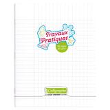 Cahier Travaux Pratiques piqué 8000 POLYPRO 17x22 cm 96 pages grands carreaux + uni 90 g - Incolore