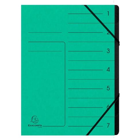 Clasificadores grapados en el lomo Con gomas, grapados - Tamaño: 24,5x32 cm para: A4 - Verde