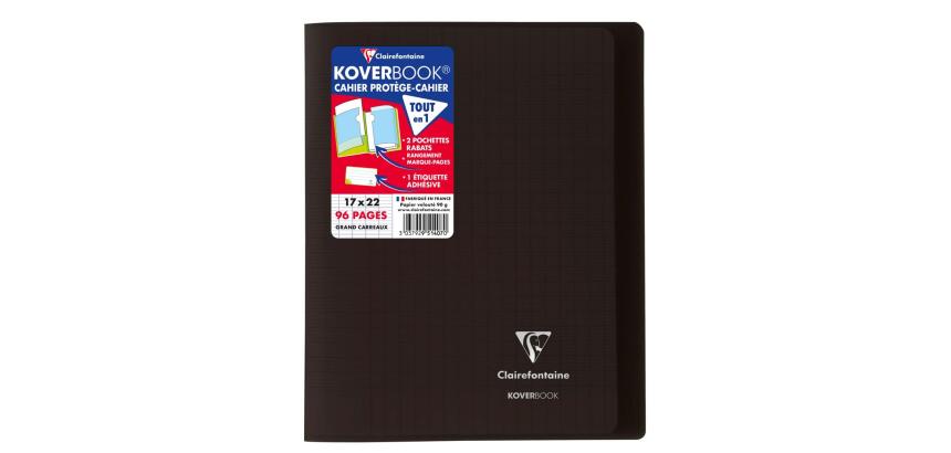 Clairefontaine Koverbook Stapled Notebook - 17x22cm - 96 Pages - S#y#s Ruled