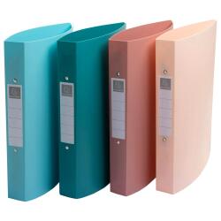 Skandi semi-rigid 2-ring recycled PP binder - Assorted colours