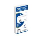 Enveloppe Clairefontaine 90 g/m² sans fenêtre blanche avec bande de protection - Paquet de 50